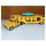 Tonka Car Trailer & Car with Paint Loss