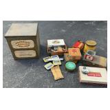 Holtzmanï¿½s Pretzel Tin & Vintage Boxes Lot