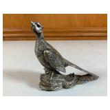 Sterling Silver Filled Pheasant Sculpture
