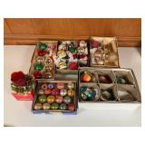 Vintage Glass Christmas Ornaments Lot