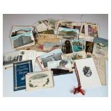 Vintage Postcards, Letters & Stamps
