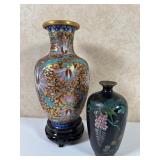 2 Cloisonnï¿½ Vases