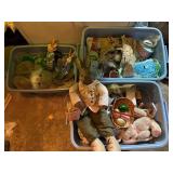Three Tubs of Easter Decor & Figurines