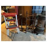 Stepstool, Plant Stand, Heater & Cobbler Tool