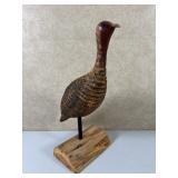 Carved Turkey Figure by Richard Morgan