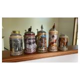 5 Ceramic Limited Edition Beer Steins
