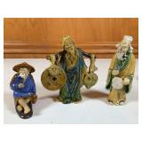Vintage Chinese Shiwan Mudman Figurines