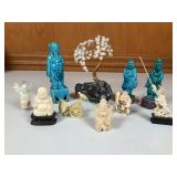 Vintage Carved Asian Figurines & Gemstones