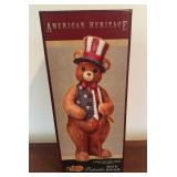 Cracker Barrel Composition Teddy Bear in Box