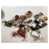 Carved Stone & Wood Native Figures Lot