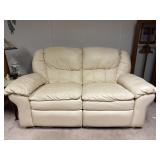Leather Reclining Loveseat