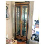Century Asian-Style Glass Display Cabinet