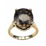 14k Gold Smokey Quartz Cocktail Ring