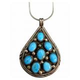 Sterling & Turquoise Necklace by Sylvia Chee?