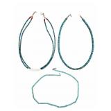 3 Vintage Handcrafted Turquoise Necklaces