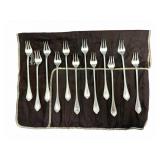 12 Sterling Cocktail Forks