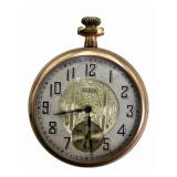 1920s Elgin Gold-Filled Art Deco Pocket Watch
