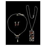 Sterling & Silver Necklaces & Earrings
