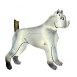 Large Taxco Sterling & Brass Boxer Dog Brooch