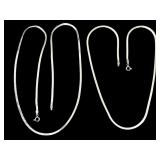 Two Marked Sterling Herringbone Chains