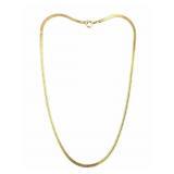 14K Gold Boxy Foxtail Necklace