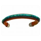 Charlie Favour Sterling, Leather & Turquoise