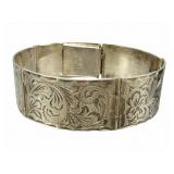 Vintage Taxco Sterling Panel Bracelet