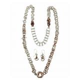 Heavy Silver & Copper Chainmaille Set