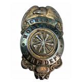 Hopkinton Fire Dept Silver Plated Chief Badge