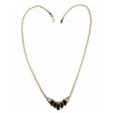 Bolo 14K Gold Marquise Onyx Necklace