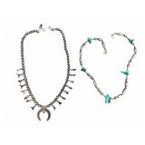 2 Vintage Sterling Beaded Necklaces