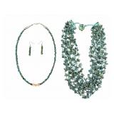Turquoise, Coral & Shell Jewelry