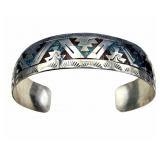 Richard Begay Sterling Navajo Cuff Bracelet
