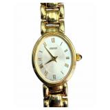 Seiko 1N00-L966-A 14K Gold Watch & Box