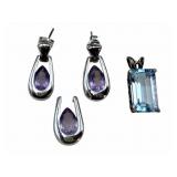 Sterling & Gemstone Pieces