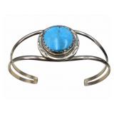 Herbert Tsosie Navajo Sterling Turquoise Cuff