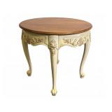 Ethan Allen Carved Lamp Table
