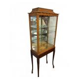 Asian Style Curio Cabinet with Glass Doors