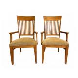Ethan Allen Slat Back Armchairs