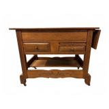 Oak Partners Extension Desk with Drawers