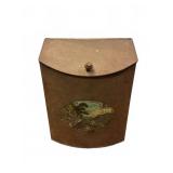 Large Primitive Rusted Tin Storage Box