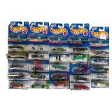 25 Hot Wheels Carded Cars, 1990s-2000s