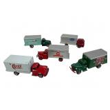 5 DeHanes Box Trucks with Boxes & Loose Parts