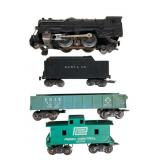 Marx O Scale Santa Fe Locomotive & Rolling