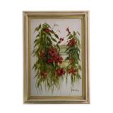 Betty Bay Framed Floral Painting on Canvas
