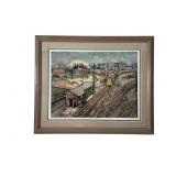 Bethlehem Steel Lithograph Signed