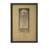 1928 Pencil Sketch of Penn Power & Light Bldg