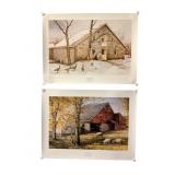 2 Dan Campanelli Lithographs: The Daily Beggars