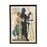 Justice Is Blind Framed Print, ZS Logo