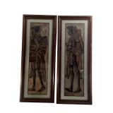 Batik African Tribe Prints, Framed